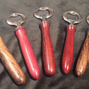 wood bottle opener